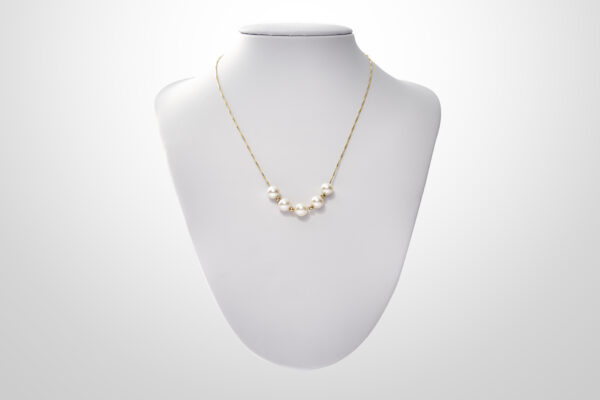 Exquisite Akoya Pearl Quintet Necklace - Image 3