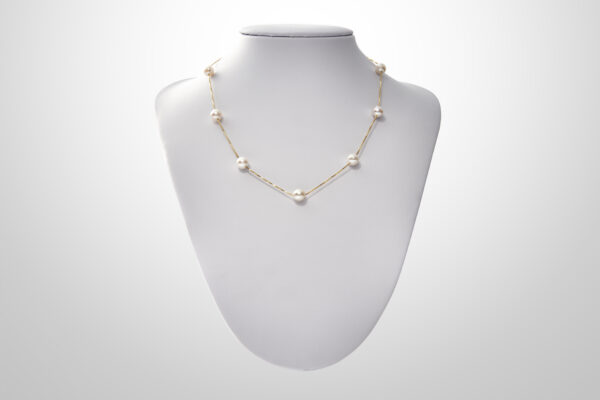 Exquisite Akoya Pearl Nonet Necklace - Image 2