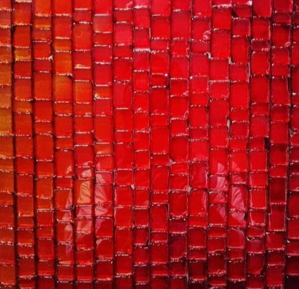 Glass mosaic KURENAI style