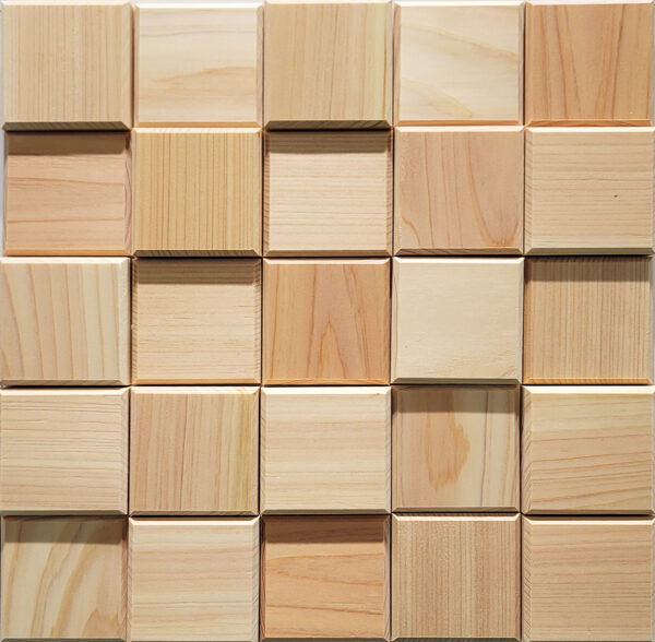 Native wood mosaic HINOKI style