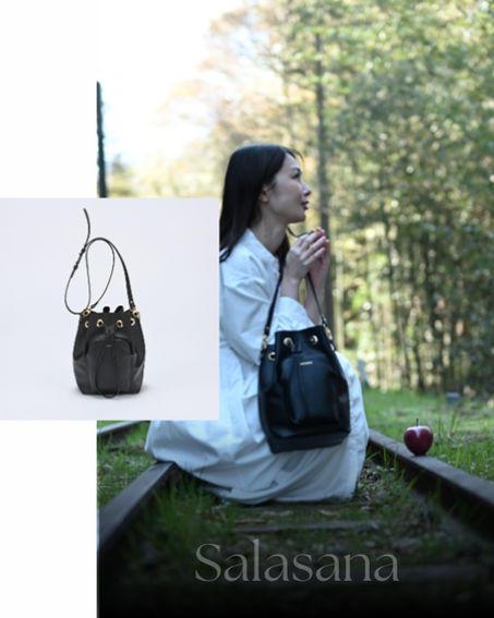 A stunning bag born from discarded apples