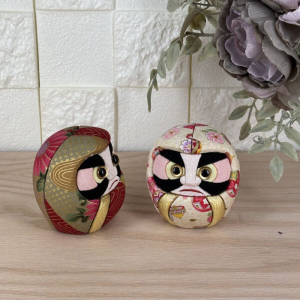 Kimekomi DARUMA (Traditional Japanese carved DARUMA doll) D-1113 - Image 2