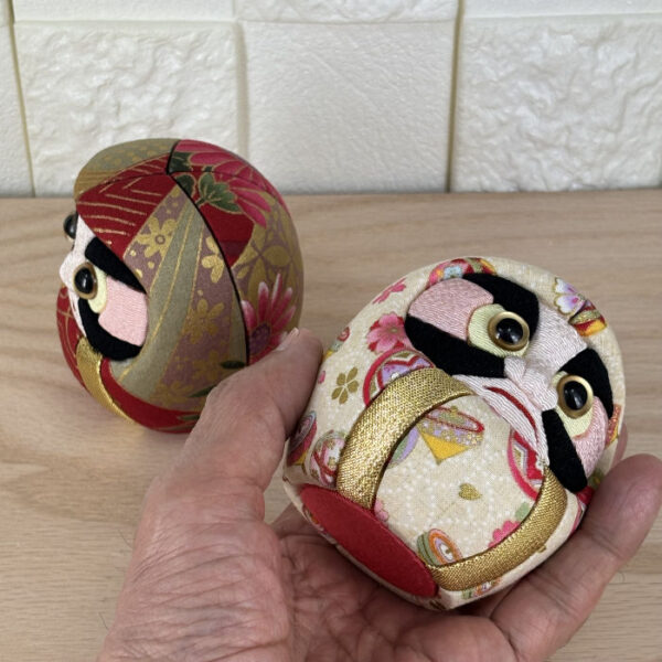 Kimekomi DARUMA (Traditional Japanese carved DARUMA doll) D-1113 - Image 4
