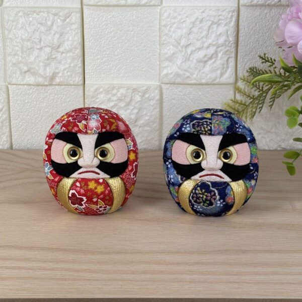 Kimekomi DARUMA (Traditional Japanese carved DARUMA doll) D-2021