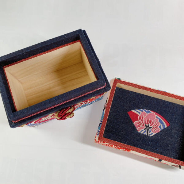 Kimono Art Box – Bingata-Inspired Furisode Silk with Floral Motifs - Image 2