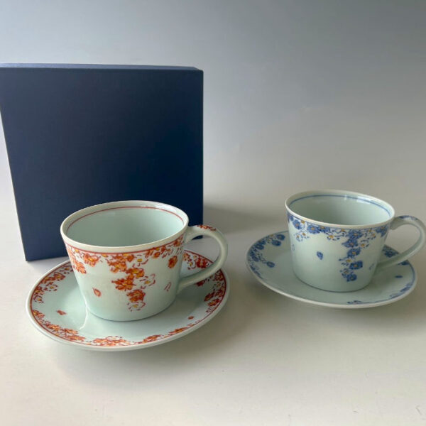 Fuchi-zakura Pair Coffee Cups