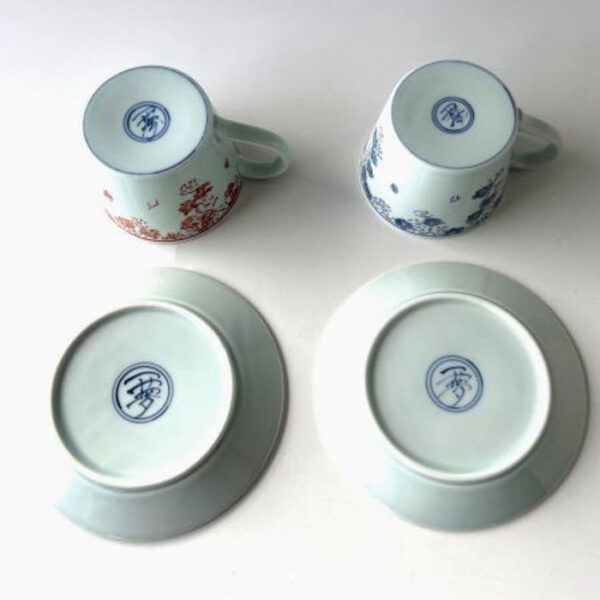 Fuchi-zakura Pair Coffee Cups - Image 4