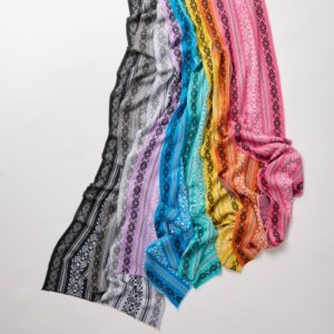 hakata kenjō pattern organic cotton stole(pink)