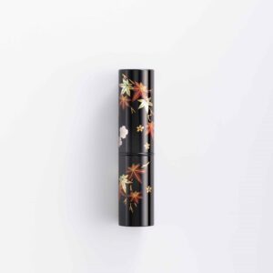 portable spring and autumn maki e brush (black) [with paulownia box]