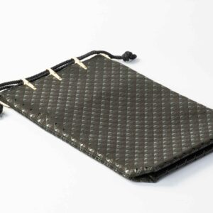 takane blue large gassai bag with gusset