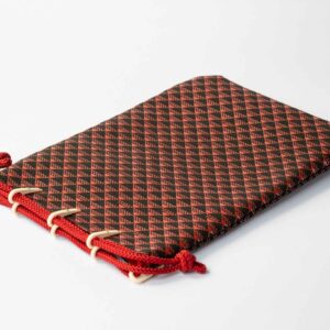 takane red large gassai bag with gusset