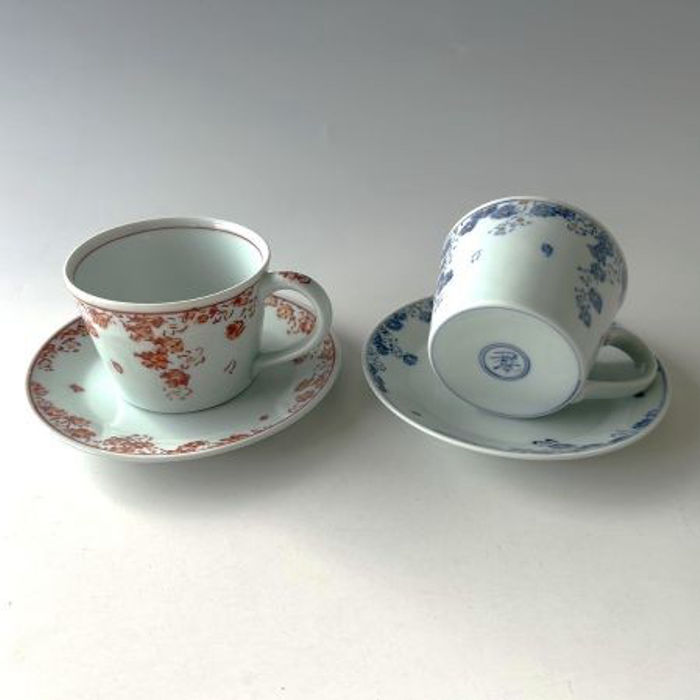 fuchi zakura pair coffee cups