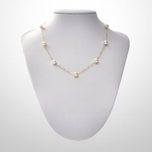 exquisite akoya pearl nonet necklace