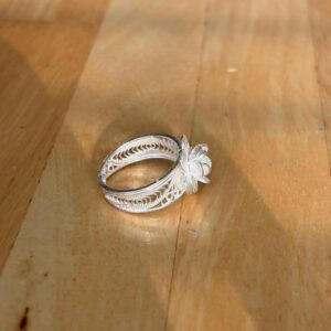 ring with japanese baby pearls