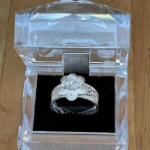 ring with japanese baby pearls