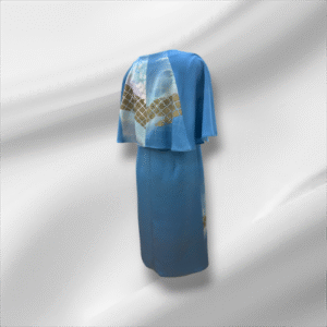 pure silk cape dress