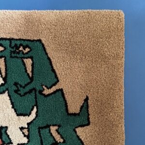 tufted dinosaur rug :tyrannosaurus