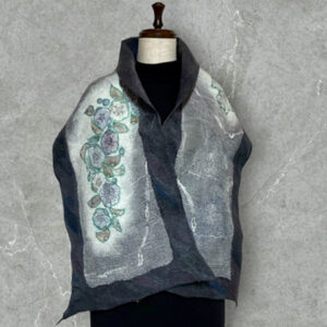 tsujigahana shawl (indigo)