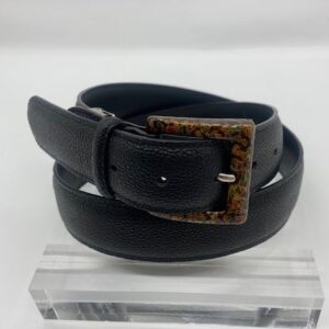 sennen belt with karagara emaki (tang pattern scroll) buckle (a thousand years belt with karagara emaki (tang pattern scroll) buckle)