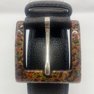 sennen belt with karagara emaki (tang pattern scroll) buckle (a thousand years belt with karagara emaki (tang pattern scroll) buckle)