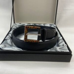 sennen belt with karagara emaki (tang pattern scroll) buckle (a thousand years belt with karagara emaki (tang pattern scroll) buckle)