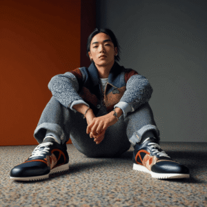 Kurotome Embroidery Sneaker 01