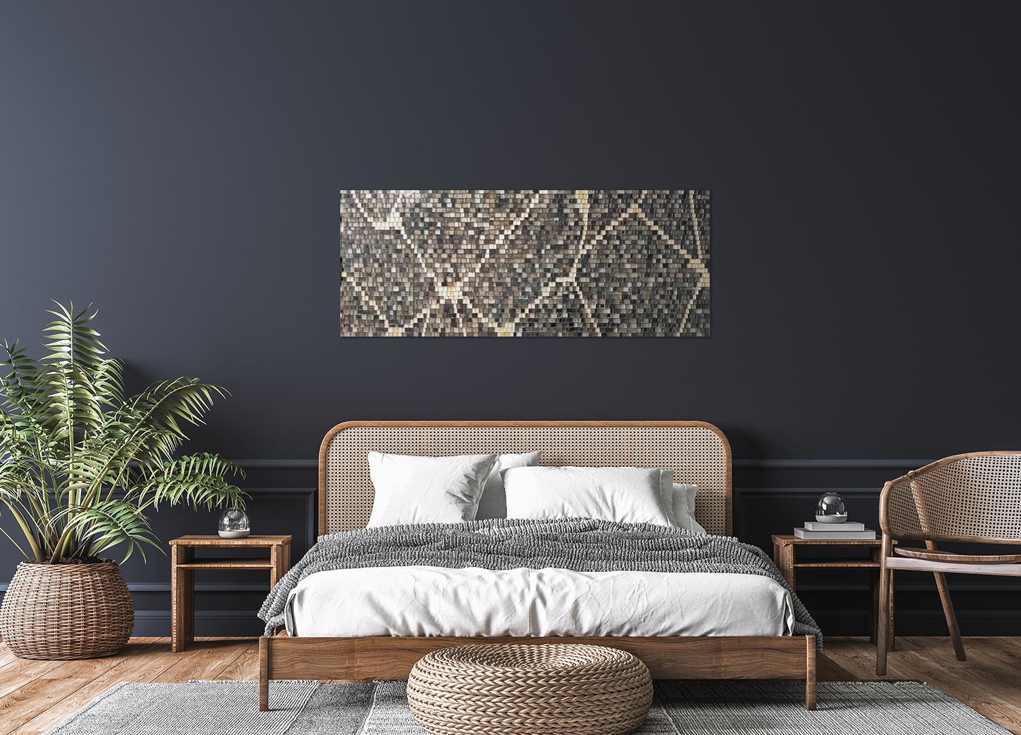 glass mosaic kintugi style