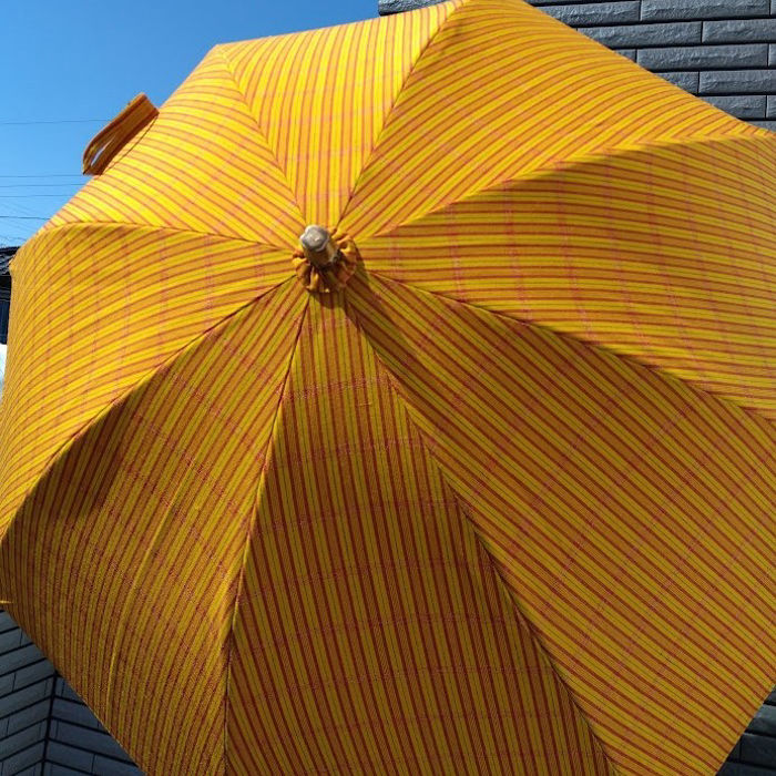 Japanese Kimono Fabric Parasol “Town Maiden” - Image 2