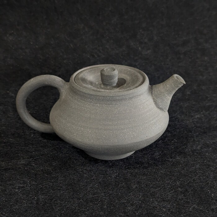 Black Yakishime Soroban-Shaped Teapot⑤