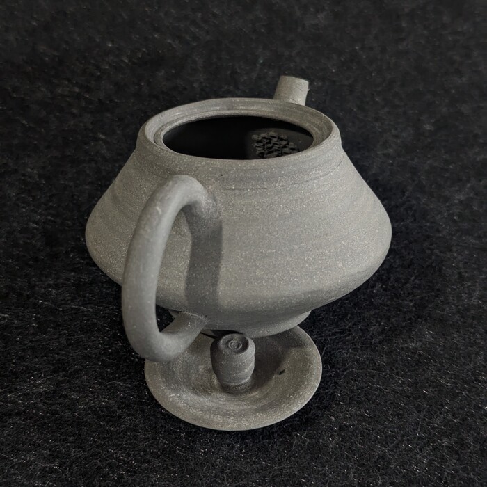 Black Yakishime Soroban-Shaped Teapot⑤ - Image 3