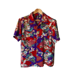 Cool Japan Kimono-Inspired Aloha Shirt (Hawaiian Shirt)