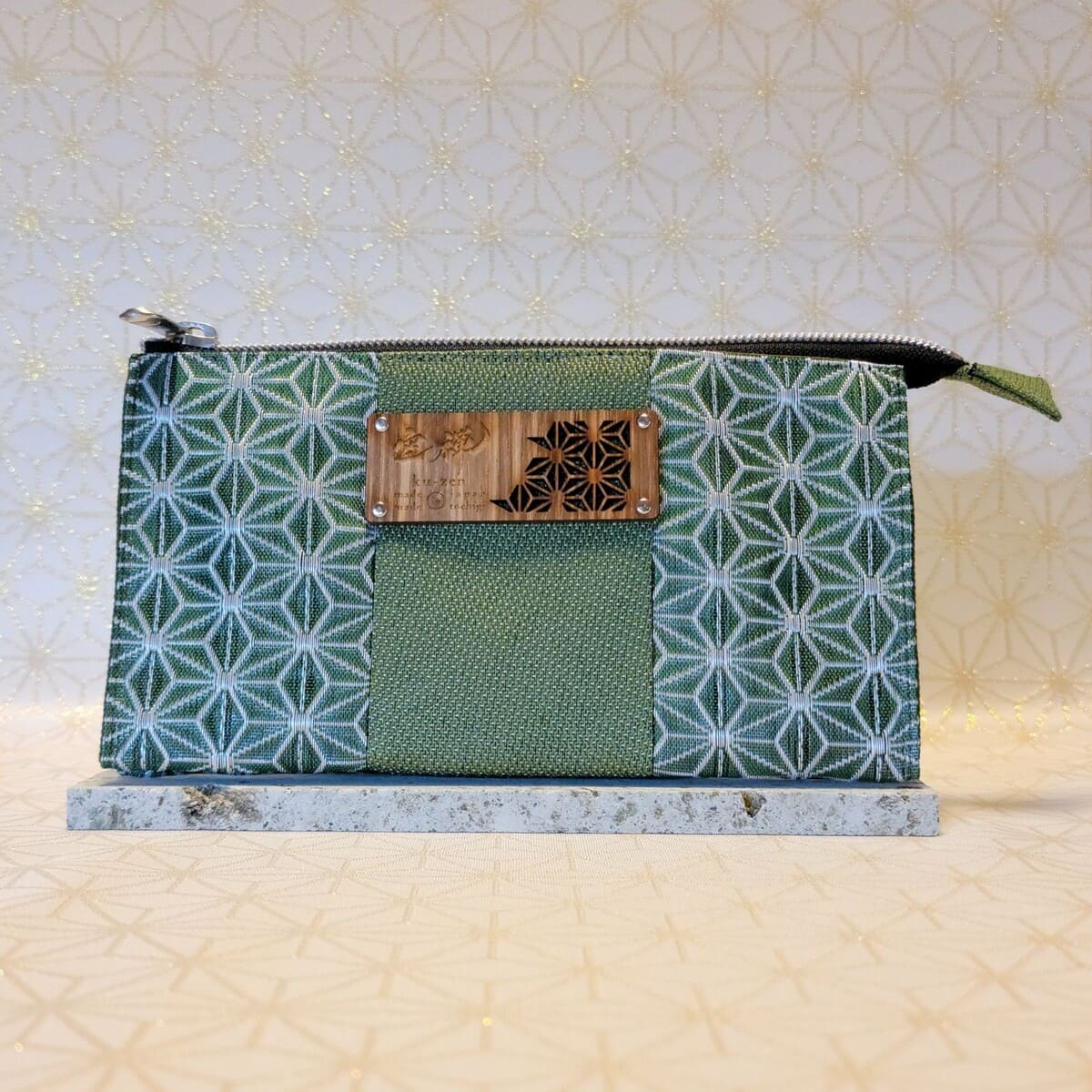 Asanoha Pattern "Mugwort" 3-Piece Set (Tote Bag, Wallet) ※Includes a Mini Clasp Coin Purse - Image 6